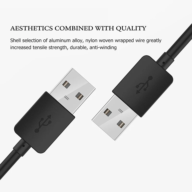 USB to USB Cable Type A Male to Male USB 3.0 2.0 Extension Cable for Radiator Hard Disk Webcam - ANKUX.COM