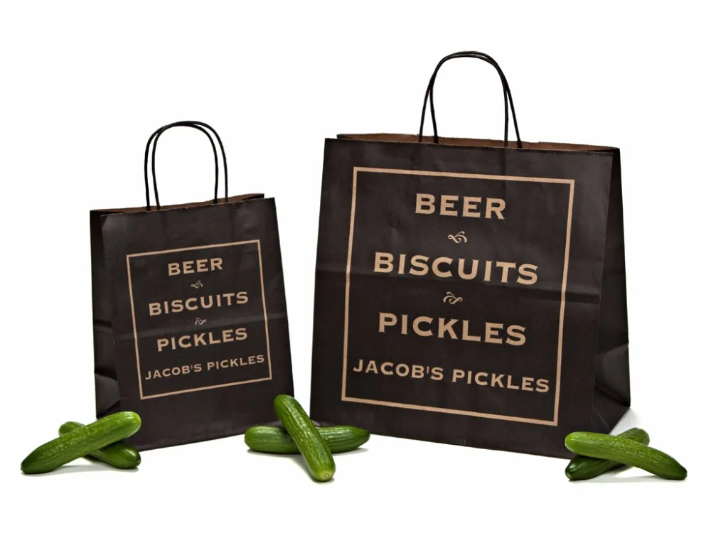 wholesale kraft shopping bag store brand packing