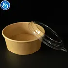Packaging Kraft Easy Pack Pe Salad Box Kraft Paper Salad Container