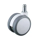 65mm 39kgs Plain Bearing White Furniture Caster Wheel
