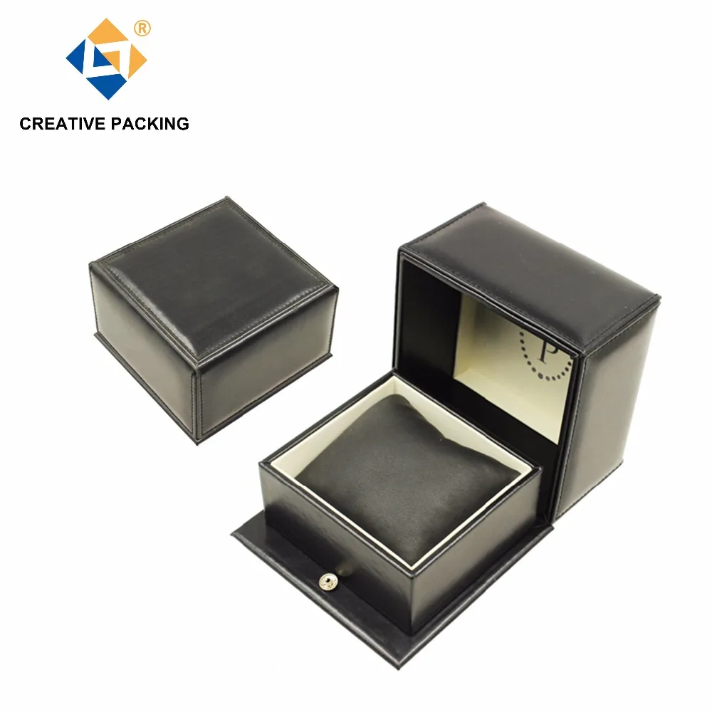 custom logo made printed luxury leather jewelry gift boxes