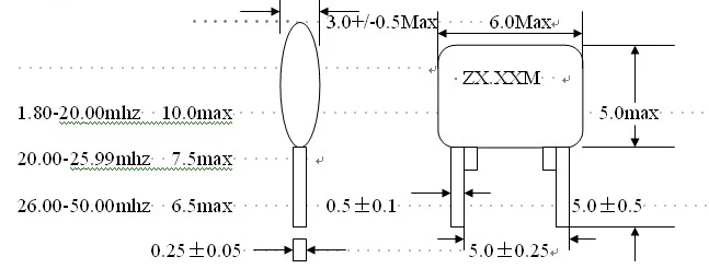Ceramic Resonator 3.58MHz