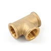 Custom Made DZR Brass Thread Tee Compression Water Plumbing Tube Pipe Fittings