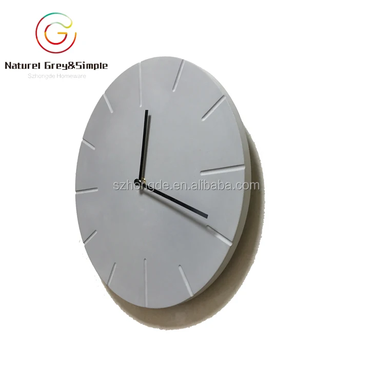 Handmade Concrete 12 inches Hanging Genuine Cement Wall Clock