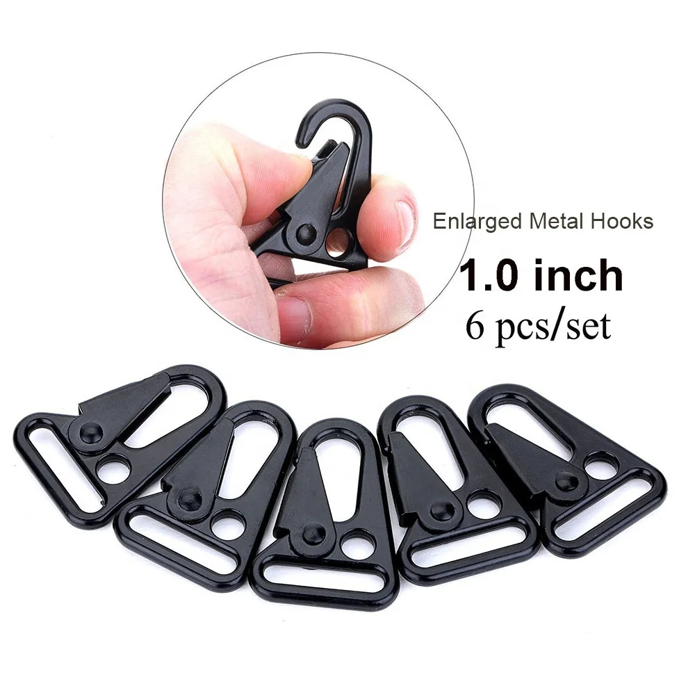 6pcs/set enlarged metal hk clips hooks for parac