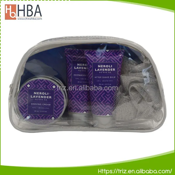 professional design shower gel travel kit spa bath gift set for