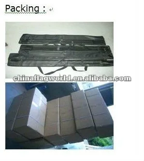 Multifunctional cross base feather flag pole