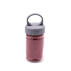 Customized PET bottle packaged soccer travel towel microfiber cooling material