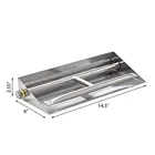 304# Stainless Steel Intelligent Grate Ethanol Ember Fireplace Pan Burner For Outdoor