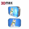 3D MAX double sided tabletop backlit fabric led light box with round corner