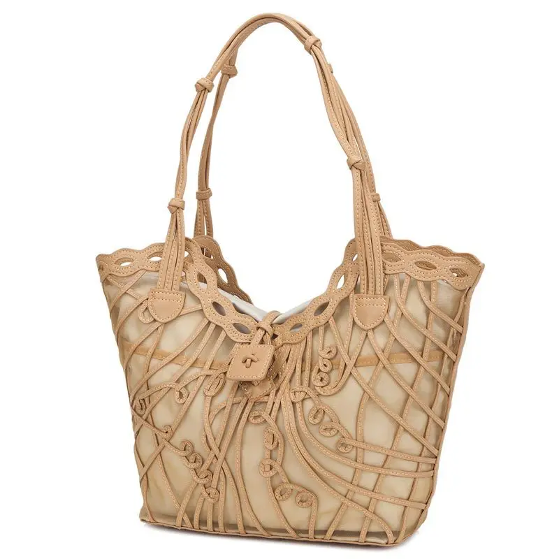Omdi hollow bag knitting handbag summer 2015 paragraph tide beach bag leather handbag fashion shoulder bag