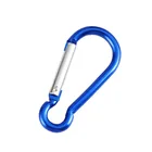 Manufactures colorful metal Carabiner keychain moschettone portachia Antique custom gift metal crochet hook keychain
