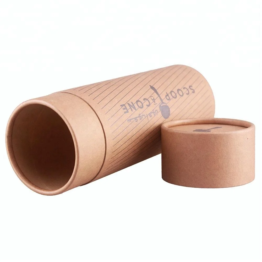 Custom Eco Friendly Yellow Kraft Paper Tube Packaging View Paper Tube Fortress Product Details From Shenzhen Fortress Industry Co Ltd On Alibaba Com