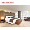 Modern style solid wood decoration contemporary hotel indian bed room furniture bedroom beds
