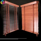 35mm manual ladder tape basswood venetian blinds