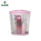Wonderful design hot sale pvc mesh transparent pvc cosmetic bags with zipper