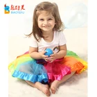 30cm kids rainbow baby girl party dance tutu skirt dress