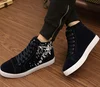 Casual design fashion new trends fancy print good quality cool fancy lace up canvas footwear men shoes