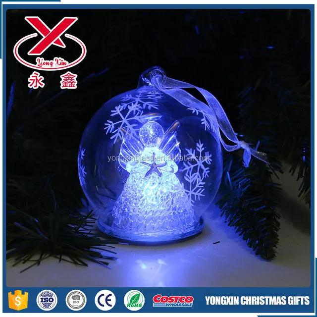 glass ball gift with angel inside