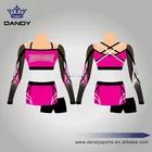 customized cheer uniforms crop Top and Skirt with short cheer uniforms