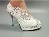 Morili white color 5cm 8cm 10cm rhinestone bridal women low high heel bridal wedding shoes for bride with pearls MWSB13