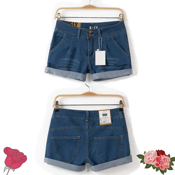 2015 New Arrival Fashion Brand Summer style Women Shorts Cotton Short Casual female Slim High Waist Denim Shorts Pure