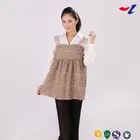 leopard print silver fiber anti radiation maternity dress for lady