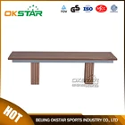 2017 fashion outdoor wood slats for cast iron bench