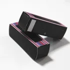 custom logo luxury small black packaging 6x6x4 paper box with lid packaging for small item