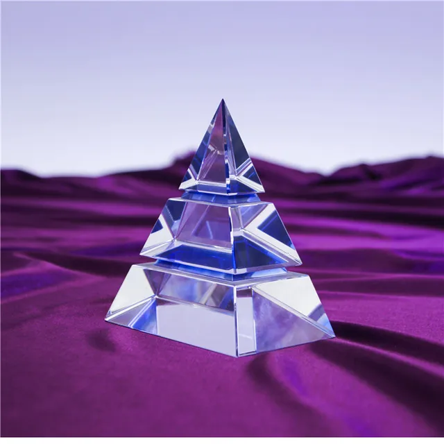 glass pyramid trophy