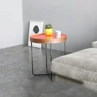 Factory Supply Powder Metal Coated Frame End Table