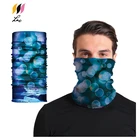 Multifunctional Custom Made Blue Bubble Camouflage Headwear Bandana