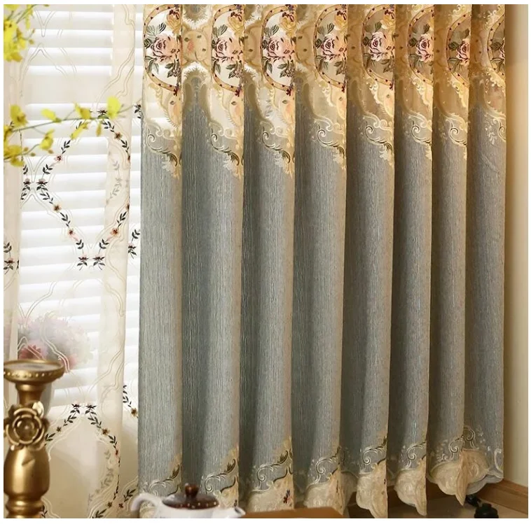 Custom curtains and drapes with luxury curtain rods