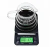 Digital Kitchen Scales Portable Coffee Scale with Timer Food Weight Scale 0.1g 3kg