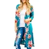 Wholesale Amazon Hot Sale Knitted Boho Irregular Casual Coverup Tops Outwear Floral Printed Cardigans Kimono For Women