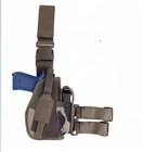 Gun Holster And Security Universal Leg Gun Holster With Standard Double Leg Strap And Magazine Pouch