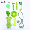Amazon hotsale model stock pet/dog toy set cotton rope/bowl 10 pieces combination gift package