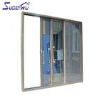 Hotel project Double tempered glass aluminum sliding doors
