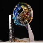 Grade Award Trophy High - Grade Glaze Cup Razure Stone Crystal Award Trophy