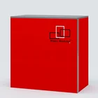 Foldable trade show counter 1000mm exhibition stand reception desk