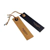 Luxury Fancy Customized Metal Eyelet Embossed Name Swing Paper Hang Tags with String and Safety Pin