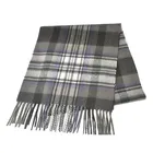 BLUE PHOENIX lambswool tartan custom fringe woven thick brushed winter scarf