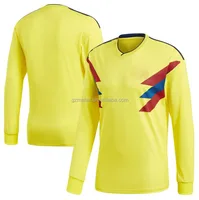 Long sleeve 2018 world football jersey original thai quality soccer shirt JAMES custom