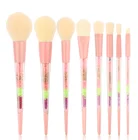 Y706 2019 Hot 8 pcs New Colorful Glittering Makeup Brushes Set Foundation Powder Eyeshadow Eyebrow Make Up Brush