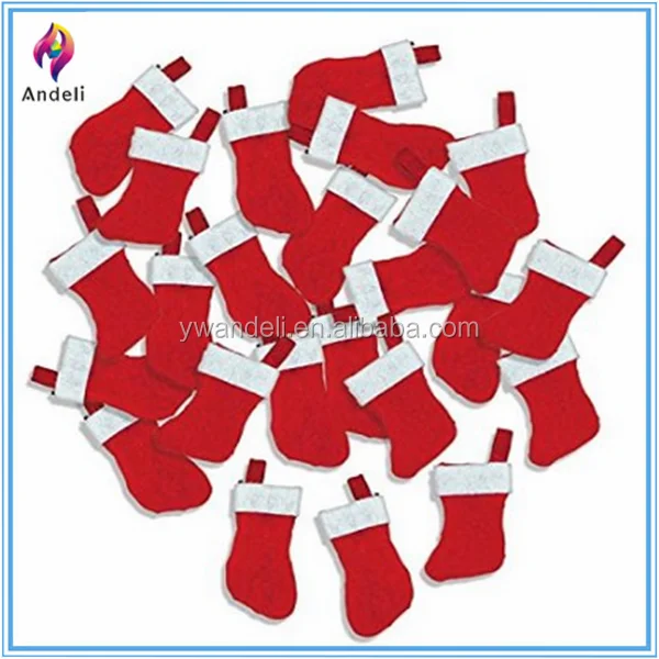 wholesale hanging mini felt christmas stockings for crafts &amp