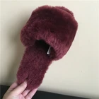 Men Indoor Slipper Men Anti Slip Sheepskin Wool Leather Indoor Slipper