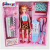 DIY fashion show doll dress cloth set toys for girls fashion designer forms craft kit