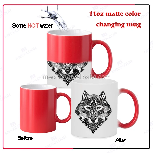 11oz color changing sublimation coating liquid mugs