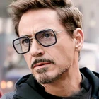 HBK 2019 Avengers Iron man glasses endgame Tony Stark Square Sunglasses K40031
