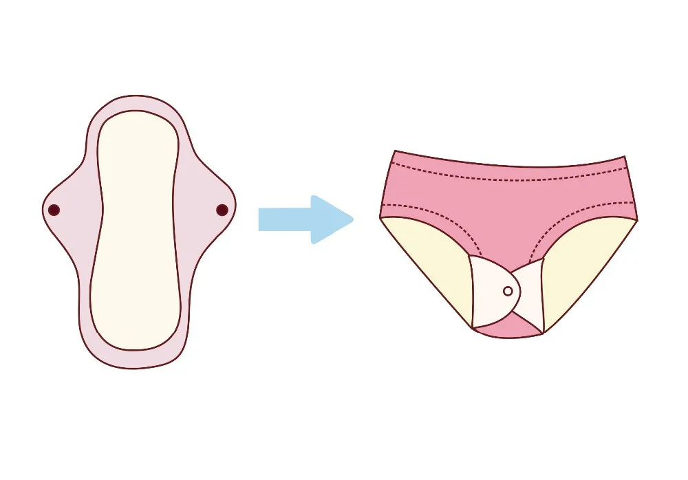 Многоразовые впитывающие трусы-слипы для менструации Mamalino XS, черный ТМ-01-XS - Mamalino - Менструальные трусы и многоразовые прокладки - Купить